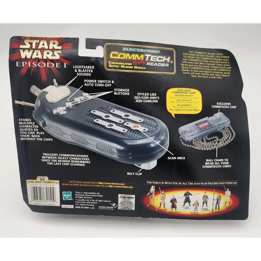 Hasbro Star Wars Episode I Electronic ComTech Reader Handheld Game 1998 NIB